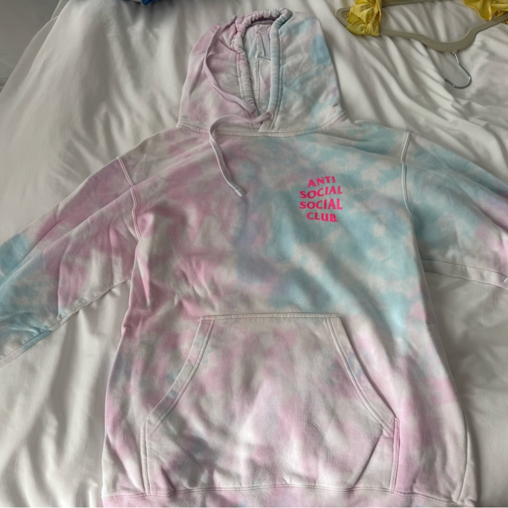 Anti social social club tie dye hoodie